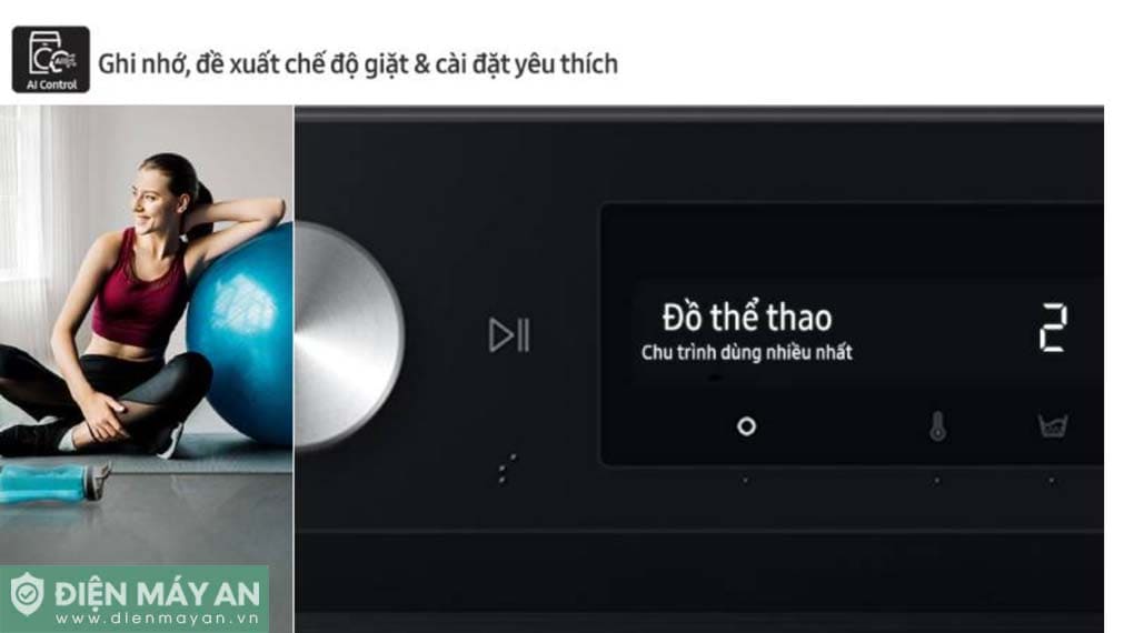 Máy giặt Samsung AI EcoBubble Inverter 10 kg WW10DG6U34LESV